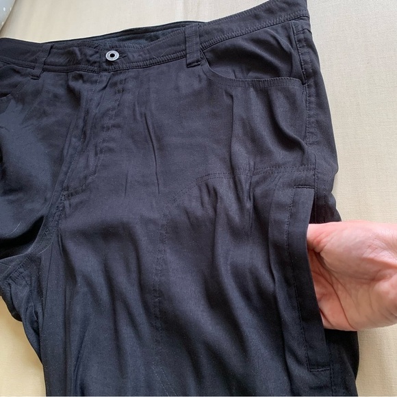 Eddie Bauer Men’s Pants 38x32 Black Fleece Lined Hiking Outdoor Cold Winter - Picture 5 of 14